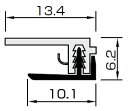 フクビ化学工業 アルパレージ用部材●見切(セパレート)●規格：2450mm●1ケース1本入り●AMS2__