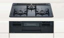 ハーマン ビルトイン 3口ガスコンロメタルトップ Metal Top無水両面焼 ホーロートップ グレーホーロー ブラックフェイス スノーブラックホーローゴトクDW32T5WTQ1 60cmタイプ 【ダブル温度調節タイプ】