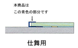 日本デコラックス パニートジョイナー 仕舞い用(エンド用) アルミ製 ●厚み3mm用●JASI JASW●長さ 2730mm ●色 ホワイト