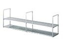 サンウェーブ キッチン キッチン用品アイレベル用品 ステンレス製水切棚2段 間口120cm SRW-120-2S