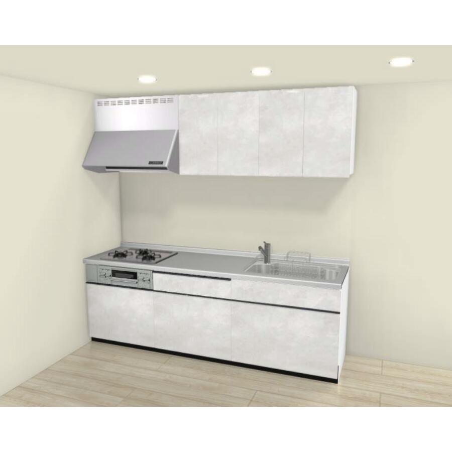 LIXIL システムキッチン シエラS I型 間口2400mm 基本プラン収納 扉グループ2 カスタムプラン