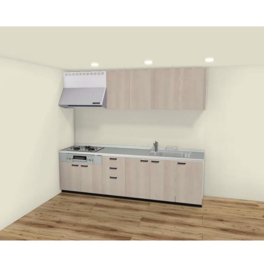 LIXIL システムキッチン シエラS I型 間口2700mm 開き扉 扉グループ1 カスタムプラン