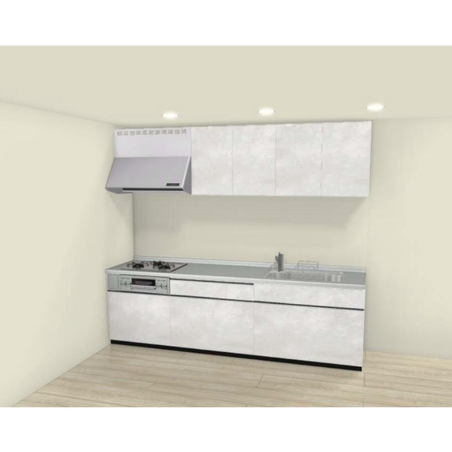 LIXIL システムキッチン シエラS I型 間口2700mm 基本プラン収納 扉グループ2 カスタムプラン