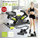 ステッパー ミニステッパー サイドステッパー 耐荷重100kg 足踏み マシン ステップ台 踏むだけ 静音設計 エクササイズバンド付 フィットネス トレーニング...