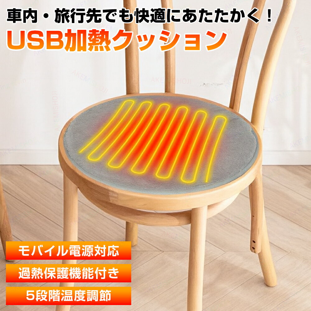 チェアパッド チェアクッション 40cm ヒータークッション ホットクッション 椅子クッション シー ...