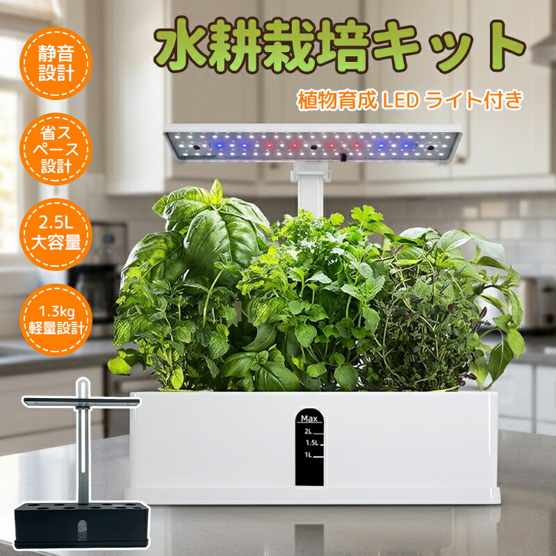 水耕栽培キット すいこう栽培キット 水耕栽培 キット 土を使わず自宅で栽培 栽培キ...