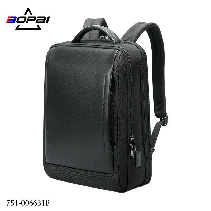 商品名 ビジネスリュック メンズ サイズ 751-006631B：幅30cm×マチ15cm×高42cm 61-122631C(本革）/61-122891(本革）：幅30cm×マチ13cm×高43cm ※人の手にての計測となります為、サイズにつきましては1〜2cmの誤差が生じる場合がございます。 商品説明 【容量を50％増量可能】 奥行は必要時に拡張可能、容量は50パーセント増加できます。 普段のビジネスシーンはもちろん出張にも対応。 短期旅行など2〜3泊の着替えが楽々収納可能！ 【多種類の収納ポケットあり】 メイン気室にはiPadなどのタブレットや薄型PCを収納できるスペースを確保。 小物収納ポケットつきで、また本体前面にはアウトポケットが2つあるので、取り出す頻度が高い小物の収納に便利です。 【USB充電ポート付き】　 Type-A：外側のデバイスへ充電(OutPut) Type-C：カバン内のデバイスへの給電(InPut) 外出先で携帯の電池が残り少なくなってしまった時、サイドポケットには充電用のUSBポートが着いているので、 充電ケーブルをUSBポートに差し込むだけですぐに充電できます。 【防犯対策＆セキュリティポケット】 裏面部(背中と接する部分)にセキュリティポケットが有ります。 身体に密着する部分だから、満員電車内での財布や海外旅行でのパスポートなど、貴重品はここにしまっておけば安心です。 商品仕様 ■重量：約1.1kg ■容量：通常時/約20L 　 ※フロントポケット含む ■生産国：中国 ■取扱説明書：なし ■対応機種：各社15.6型ワイドまでのノートパソコン 注意事項 ※サイズはメジャーによるメーカー平置き実寸サイズです。若干の誤差はご了承ください。 ※PC環境や撮影状況などの違いにより実際のお色とは若干異なる場合がございます。 ※メーカーの都合により、予告なしに素材調整、デザイン変更などの改善が行われる場合がございます。 掲載の画像と全く同じデザインやそうでない場合がございますのでご了承ください ※本革使用ご注意ください！！！！ ・当商品は革そのものの風合いや経年変化をお楽しみいただくため、加工を最低限にとどめています。そのため表面に細かなシワやシミがあることもございますが、お使いいただくほどに馴染み、目立たなくなります。あらかじめご了承ください。 ・革製品のため、着用中の強い摩擦や汗・雨により衣類などに色移りすることがあります。使用環境にご注意くださいませ。特に白ワイシャツ等、薄い色の衣類等との併用の際には、防水スプレーを使用するなど、水分に気を付けてご使用ください。 キーワード検索 ビジネスリュック リュックサック バックパック　セカンドバッグ クラッチバッグ エコバッグ ボストンバッグ 財布 長財布 ウォレット ネックレス ペアリング キャッシュレス 2way メンズ レディース 大きめ 小さめ 出張 旅行 ビジネス 通勤 通学 お出かけ 就活 リクルート A4 アウトドア スマホ パソコン ケース イヤフォン インテリア テーブル ラック ガーデニング フェンス コンパクト お祝い 新生活 ギフト プレゼント お洒落 シンプル カジュアル