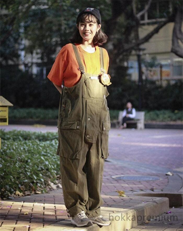 【送料無料】デッキパンツ ゆったり マルチポケット ツナギ つなぎ 作業着 オールインワン サロペット オーバーオール 男女兼用 レディース サロペット オーバーオール 農作業 DIY 防水デッキパンツ 通気性メッシュ 便利 機能性 おしゃれ 20代?30代40代