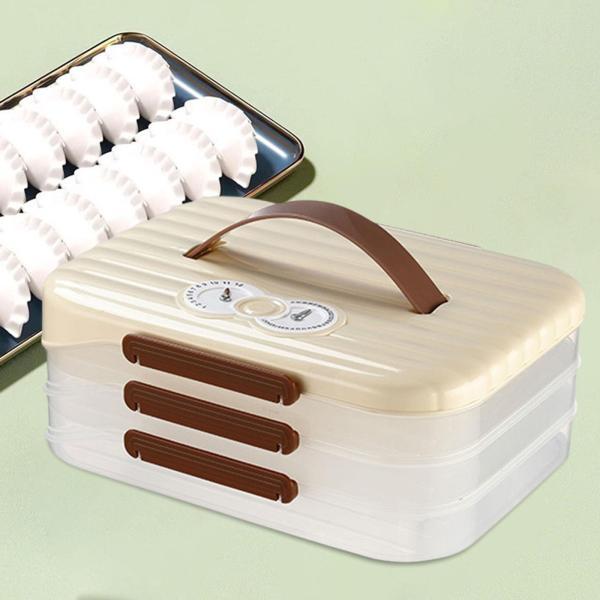 楽天MN商店3層 ボックス 餃子オーガナイザー 食品棚 冷蔵庫 ビン 麺類 蒸しパン