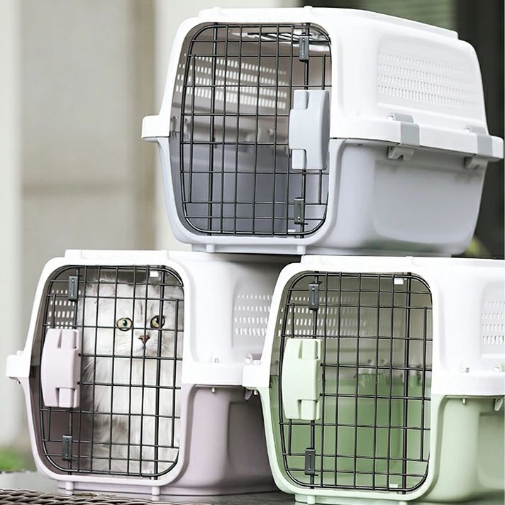 ペットケージ 猫用キャリー 猫キャリー ネコ 小型犬 エアトラベルキャリー 飛行機 ペットキャリーケー..