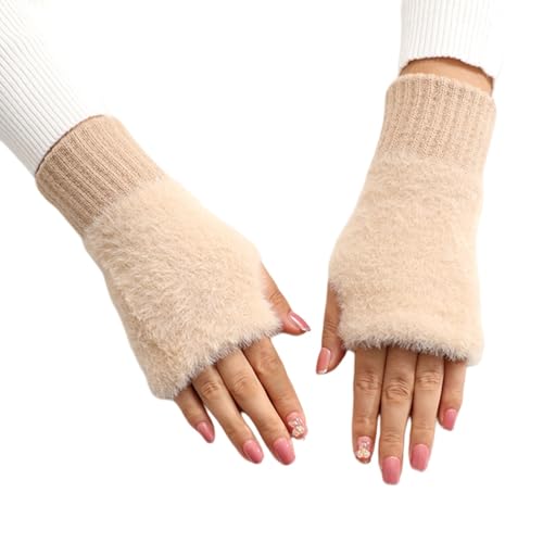 ハンドウォーマー レディース 防寒手袋 アームカバー 防寒 ふわふわファー 黒 指なし アームウォーマー..