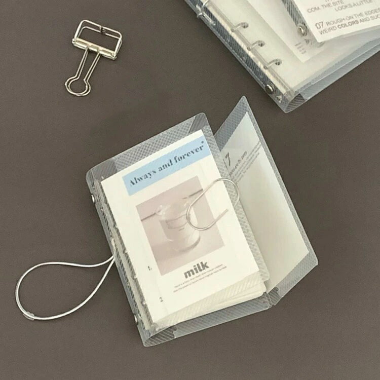 シールバインダー シール帳 バインダー はがせる 手帳 バインダー トレカ収納 推し シンプル 剥離紙 かわいい A7 コラージュノート 半透明 シール台紙 リフィル10枚付き 6穴 カスタマイズ手帳 シール帳 コンパクト手帳