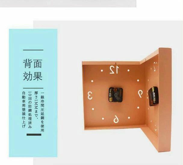 両面壁時計 壁掛け 時計 インテリア リビング 壁掛け コーナー時計 北欧 ダイニング 静音 ナチュラル 時計壁掛け時計 シンプル