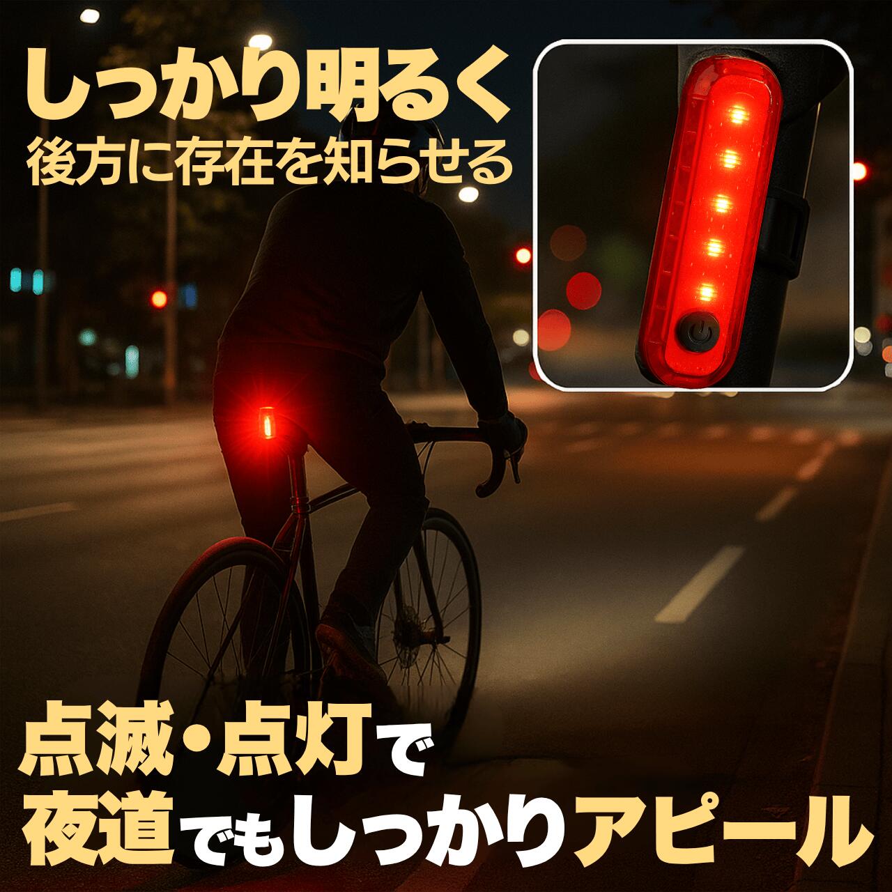 【LINE5％OFFクーポン】＼1000円ポッキリ／ 自転車 テールライト 【2個セット】 リ...