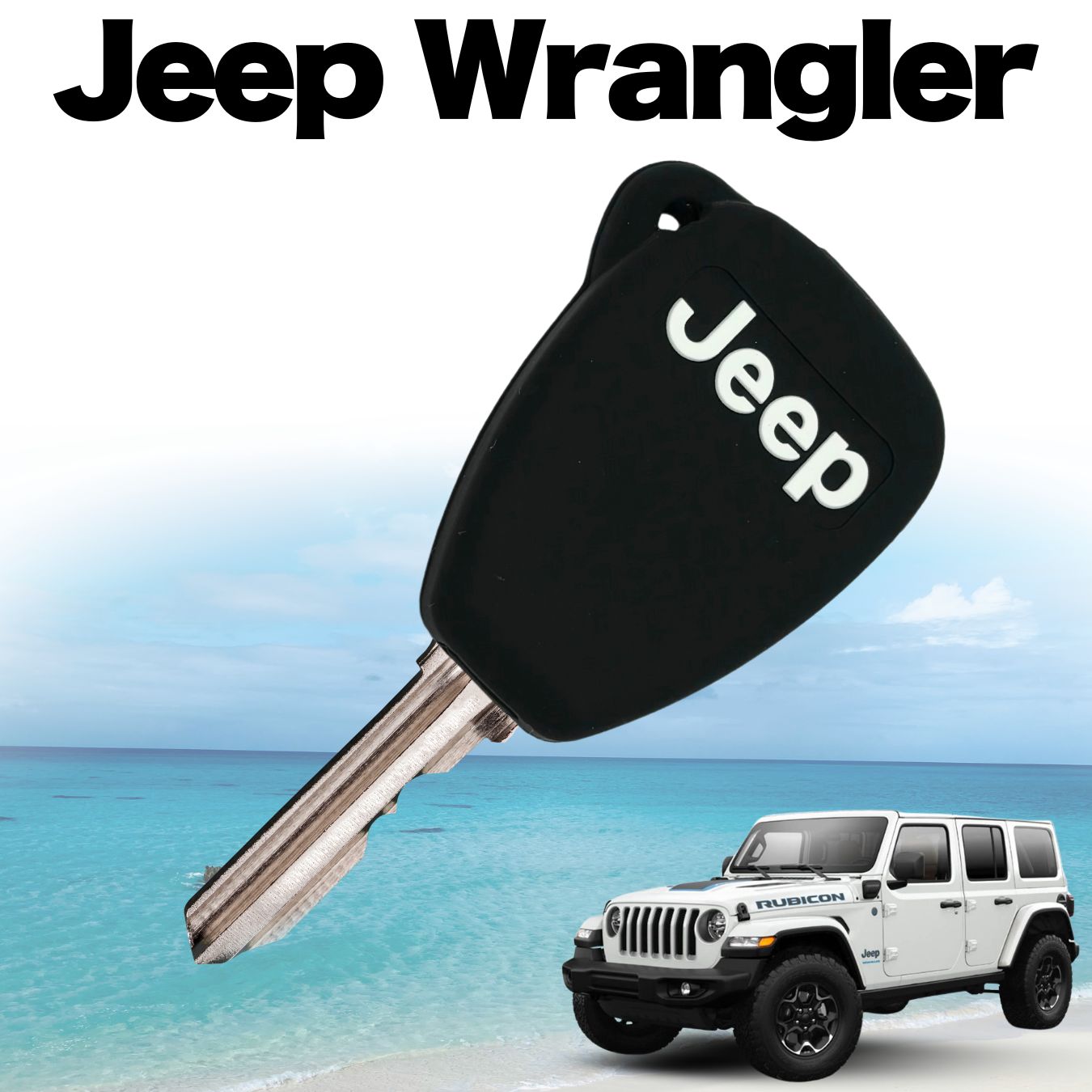 Jeep適合 ジープ ラングラー JL JK シリコンキーカバー キーホルダー キーカバー アクセサリー ジープグッズ 鍵 キーケース Jeep Wrangler スマートキーケース JL JK メンズ レディース おしゃれ 保護カバー