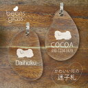 迷子札 【 ペキニーズ 】 ビーンズ グラス ペット グッズ アンブレラマーカー 名前 極小 ネームプレート 名札 おしゃれ かわいい プレゼント 軽量 ネーム...