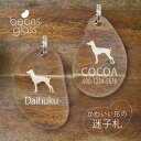 迷子札 【 日本テリア 】 ビーンズ グラス ペット グッズ アンブレラマーカー 名前 極小 ネームプレート 名札 おしゃれ かわいい プレゼント 軽量 ネーム...