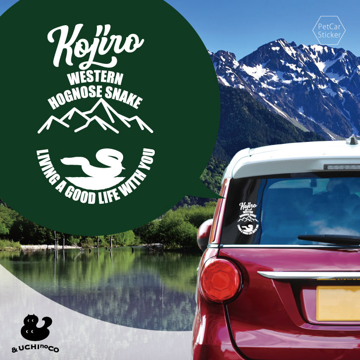 【 BLACK FRIDAY中 P5倍 】 デザイン カーステッカー 【 セイブシシハナヘビ 】 車 ステッカー シール ペット プレゼント 記念 贈り物 カッ...
