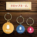 迷子札 【 チンチラ 】 ドロップネーム 名入れ グッズ ペット 名札 軽量 極小 軽い ネームタグ かわいい おしゃれ 首輪 小動物(4)
