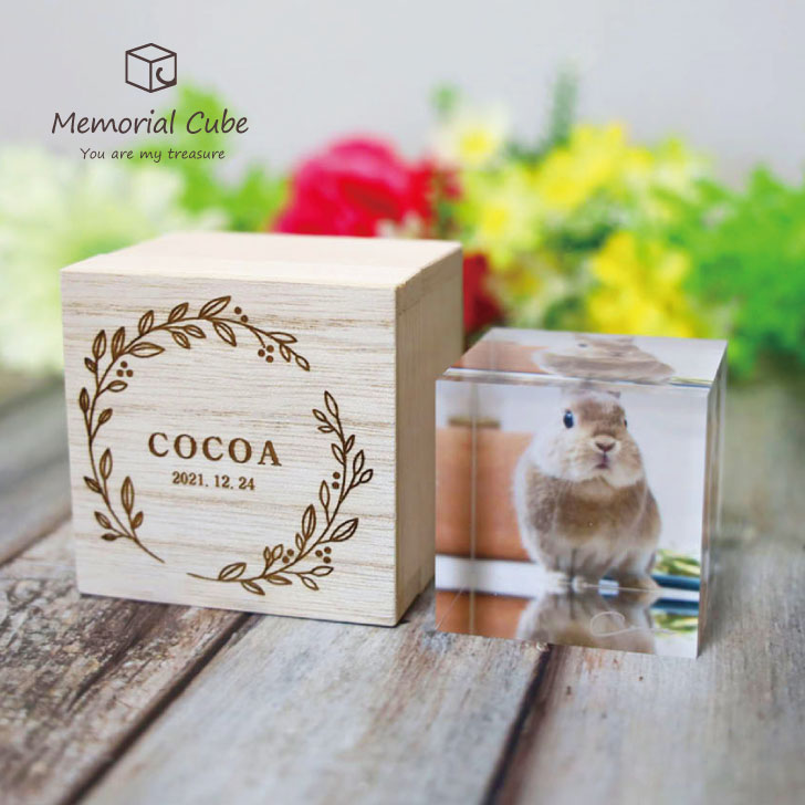 メモリアル キューブ 犬 猫 ギフト グッズ ペット mo-u-ra アクリル ブロック 思い出 印刷 プリント 記念 プレゼント うちの子 鳥 兎 フォト インテリア オーダーメイド
