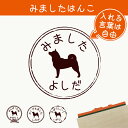 【 マラソン中 P5倍 】みました はんこ 【 柴犬 2 】 スタンプ ゴム印 評価印 見ました 先生 プレゼント かわいい イラスト ペット グッズ ききました オーダー 名前 犬