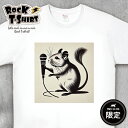 【 デグー 】 ROCK Tシャツ ギフト グッズ ペット 半袖 ユニセックス ロック 映画 プレゼント かっこいい ビンテージ 風 アニマル バンド メンズ レディース キッズ ファッション エキゾチック