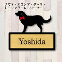 表札【ノヴァスコシアダックトーリングレトリーバー】 LL ネームプレート ペット 犬 グッズ マンション アパート 戸建て ギフト 宅配ボックス ポスト