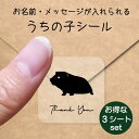 【 BLACK FRIDAY中 P5倍 】 うちの子 シール お得な3シートセット【 モルモット 】 お名前シール 名前付け メッセージ ステッカー ペット グ...