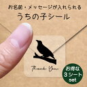 うちの子 シール お得な3シートセット【 九官鳥 】 お名前シール 名前付け メッセージ ステッカー ペット グッズ 防水 透明 クリア オーダーメイド min...