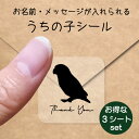 【 スーパーSALE P5倍 】 うちの子 シール お得な3シートセット【 ボタンインコ 】 お名前シール 名前付け メッセージ ステッカー ペット グッズ 防水 透明 クリア オーダーメイド minne Creema BASE メルカリ ラベル 入学 入園 かわいい おしゃれ 鳥