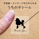 【マラソン中 P5倍】 うちの子 シール 【 スタンダードプードル コンチネンタルクリップ 】 お名前シール 名前付け メッセージ ステッカー ペット グッズ ...