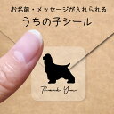 うちの子 シール 【 イングリッシュスプリンガースパニエル 】 お名前シール 名前付け メッセージ ステッカー ペット グッズ 防水 透明 クリア オーダーメイ...