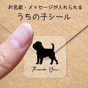 【マラソン中 P5倍】 うちの子 シール 【 ブリュッセルグリフォン 】 お名前シール 名前付け メッセージ ステッカー ペット グッズ シルエット 防水 透明...