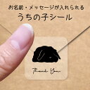 【マラソン中 P5倍】 うちの子 シール 【 アメリカンファジーロップ 】 お名前シール 名前付け メッセージ ステッカー ペット グッズ 防水 透明 クリア ...