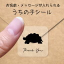 【マラソン中 P5倍】 うちの子 シール 【 インドホシガメ 】 お名前シール 名前付け メッセージ ステッカー ペット グッズ シルエット 防水 透明 クリア...