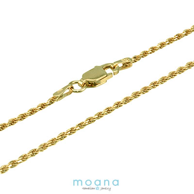 ネックレスチェーン 50cm ネックレスチェーン 45cm 40cm ハワイアンジュエリー ネックレスチェーン ロープチェーン イエローゴールド 幅1.2mm シルバー925 イタリア製 メンズ レディース ネックレス同梱で2割引 あす楽 買い回り ポイント消化 送料無料格安通販　バレンタイン　人気　ランキング