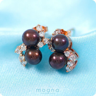 ハワイアンジュエリー ピアス シルバー925 チョコレートパール ピンクゴールド レディース あす楽 メンズ レディース モアナ 送料無料 人気 おすすめ 妻 ...