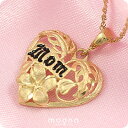 ハワイアンジュエリー ネックレス 14k イエローゴールド プルメリアハート ジュエリー ハワイアンジュエリー ペンダント あす楽 モアナ 送料無料 かわいい ...