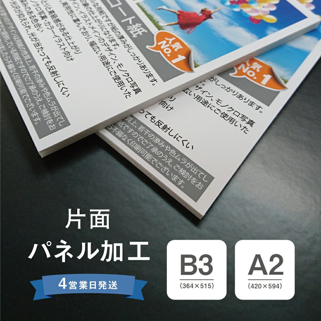 Rakuten - 【単品注文不可】【 ポスター印刷 オプション加工 】 片面パネル加工 B3サイズ A2サイズ