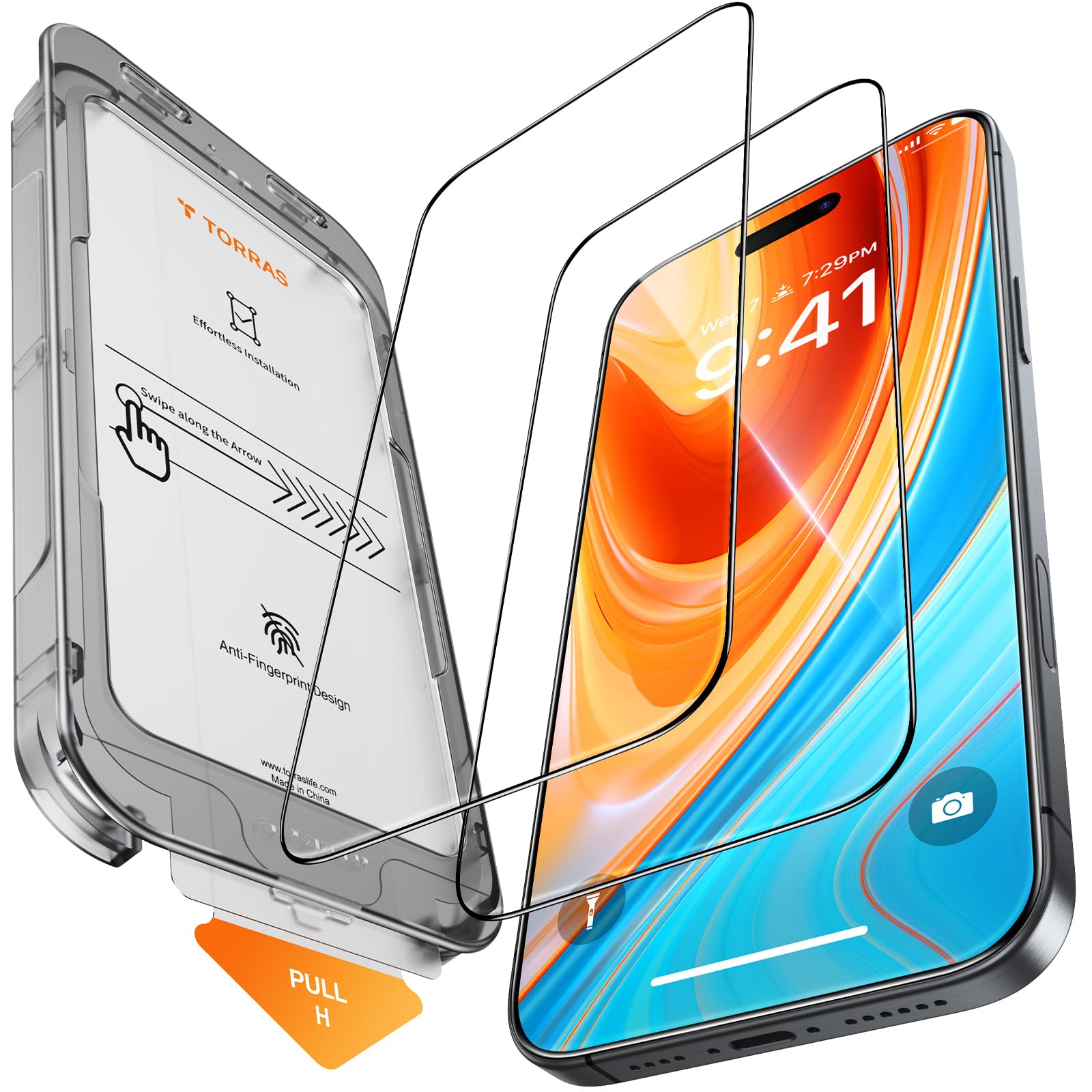 TORRAS iPhone 16  饹ե ɻ 饵 ݸ ˺ٱ 9Hۤ Ҷ 2  ...