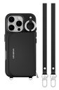 【MagEasy】 iPhone 16 Pro 対応 ケース MagSafe 対応 ショルダー ストラップ 付き カード 収納 レザー スマホケース カードケー...