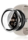 Maxku Google Pixel Watch 3 45mm ケース グーグルピクセル Watch 3 45mm 保護カバー + ガラスフィルム 一体型 Pixel Watch 3 カバー 防水 防塵 PC素材 薄型 軽量 透明 飛散防止 高感度 高透過率 衝撃吸収 Google P