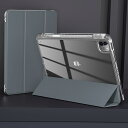 iPad Pro 11インチ ケース (2022/2021)用 第4/3世代対応 ハイブリッドケース ペンシルホルダー付き 取り外し可能な磁気カ バー 垂直スタンド Rebound 360シリーズ ブラ透明 指紋防止 三つ折りスタンド