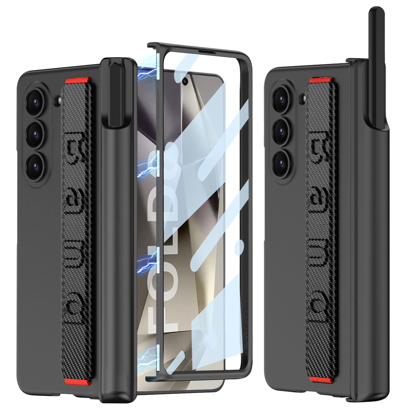FODDOM Galaxy Z Fold6  ե6 쥶ꥹȥХ 饹եդ/SڥǼǽ/ҥ...