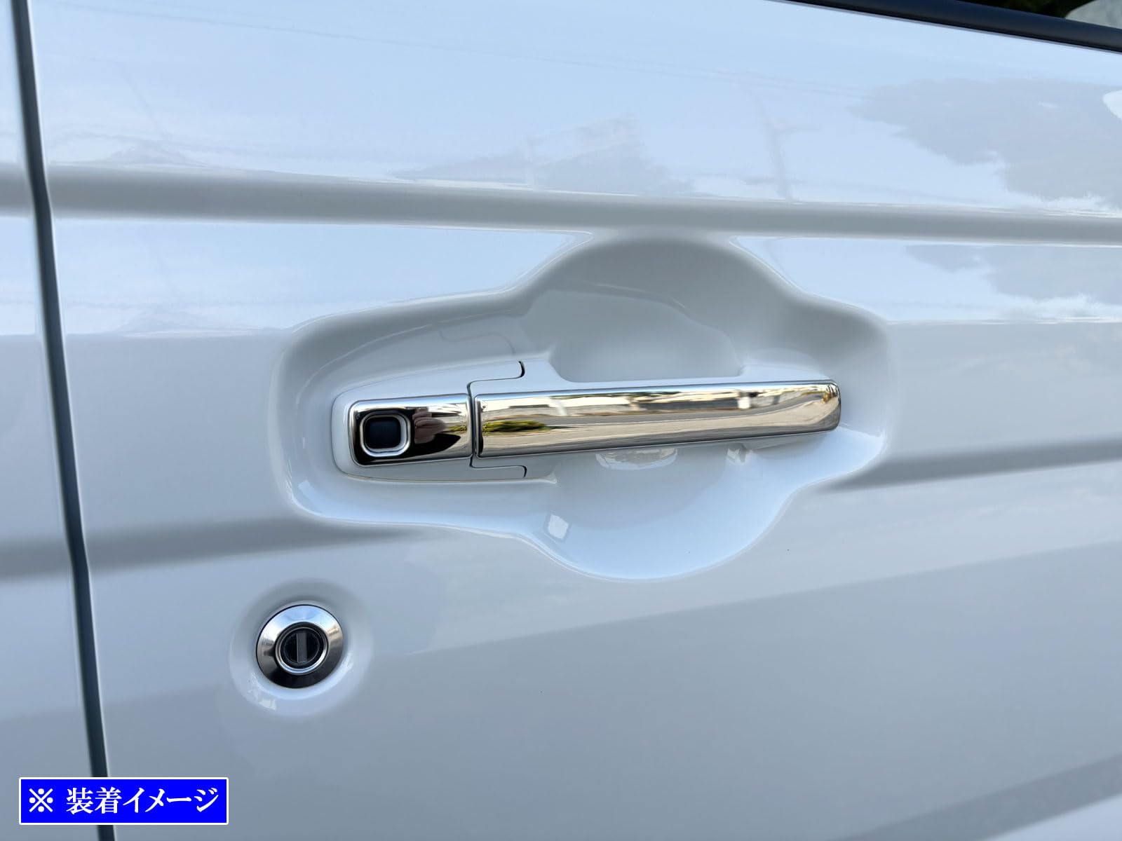 BRIGHTZ スペーシアカスタム MK54S MK94S 超鏡面ステンレスメッキドアハンドルカバー ノブ ハーフカバータイプ 【 SPA－NOBU－HS－A0B4 】 MK54 MK94 MK 54 94