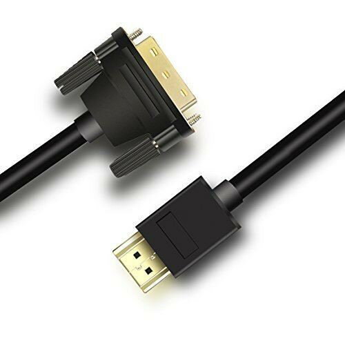 LINKINPERK HDMI-DVI 変換ケーブル，HDMI- DVI24 1オス，1080P高解像度 (1.5m)