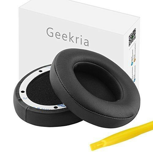 Geekria イヤーパッド Beats Studio3， Beats by Dr.Dre ワイヤレスヘッドホン Studio3 Wireless Bluetooth 等対応交換用 ヘッドホンパッド イヤークッション マットブラック