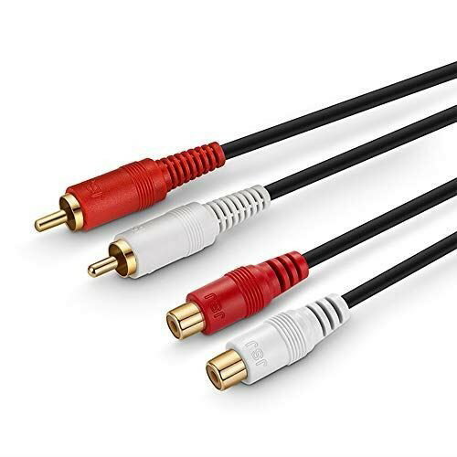 dukabel AUDIO延長ケーブル RCAオーディオケーブル 映像・ステレオ音声ケーブル オーディオ延長ケーブル RCA変換ケーブル 延長コード 2RCA-2RCA オス-メス 赤/白 1.8m dukabel AUDIO延長ケーブル RCAオーディオケーブル 映像・ステレオ音声ケーブル オーディオ延長ケーブル RCA変換ケーブル 延長コード 2RCA-2RCA オス-メス 赤/白 1.8m