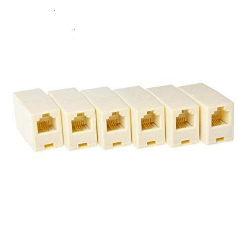 RJ11電話ケーブル 中継コネクターモジュラー モジュラーケーブル 電話ケーブル延長アダプタ 配線部品 6極4芯(6P4C) 6極2芯(6P2C)兼用 6個入り RJ11電話ケーブル 中継コネクターモジュラー モジュラーケーブル 電話ケーブル延長アダプタ 配線部品 6極4芯(6P4C) 6極2芯(6P2C)兼用 6個入り