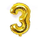 ちょうど良い大きさ 数字バルーン ゴールド 誕生日 ウェディング パーティーに (3)